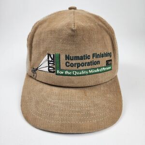 Vintage Style Numatic Finishing Corporation Corduroy Mesh Trucker Hat Snapback